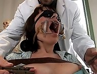 Dana`s dental visit gets her mouth and ass fucked!